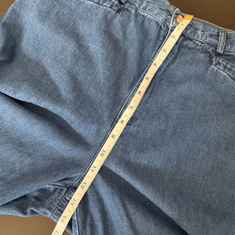 Vintage Talbots Jeans Pants Women Sz 12 Blue High Rise Baggy Denim 90s Y2K Retro - Picture 10 of 11